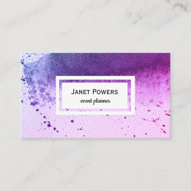 modern custom business card to personalize (Front)