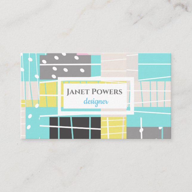 modern custom business card to personalize (Front)