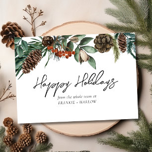 Modern Custom Business Company Corporate Logo Holiday Card