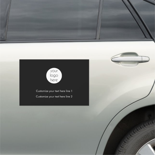 Modern Custom Business Logo Company Promotional  Car Magnet (In Situ)