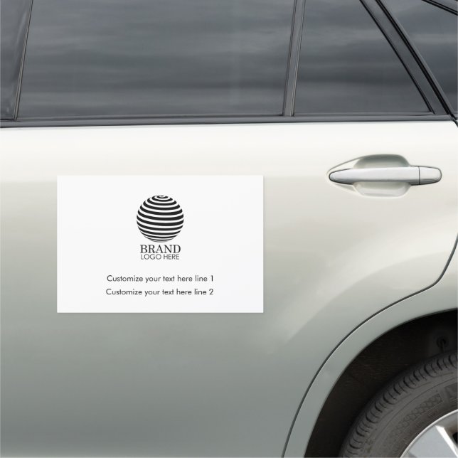 Modern Custom Business Logo Company Promotional  Car Magnet (In Situ)