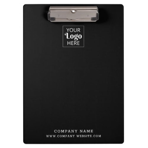 Modern Custom Business Logo Company Website Black Clipboard