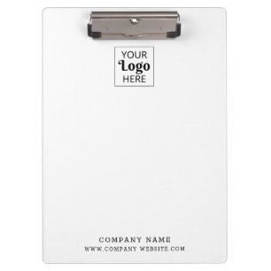 Modern Custom Business Logo Company Website White Clipboard
