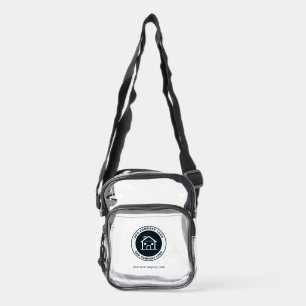 Modern Custom Business Logo Giveaway Clear Crossbody Bag