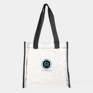 Modern Custom Business Logo Giveaway Clear Tote Bag