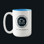 Modern Custom Business Logo Giveaway Two-Tone Coffee Mug<br><div class="desc">Add your own business logo to this coffee mug logo template to promote and bring awareness to your existing brand or new business. 

Personalize further by adding text,  resize the image and change background to a color of choice by clicking on the "Personalize" button above</div>