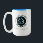 Modern Custom Business Logo Giveaway Two-Tone Coffee Mug<br><div class="desc">Add your own business logo to this coffee mug logo template to promote and bring awareness to your existing brand or new business. 

Personalize further by adding text,  resize the image and change background to a color of choice by clicking on the "Personalize" button above</div>