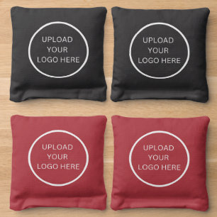 Modern Custom Business Logo Modern Simple Cornhole Bags