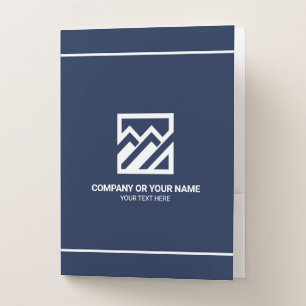 Modern Custom Business Logo Pocket Folder