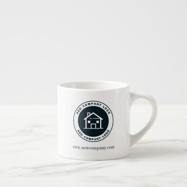 Modern Custom Business Logo Promotional Espresso Cup (Right)