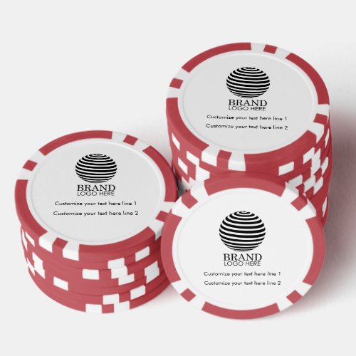 Modern Custom Business Logo Promotional Gift Poker Chips