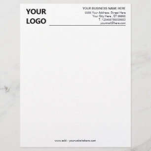 Modern Custom Business Office Letterhead with Logo