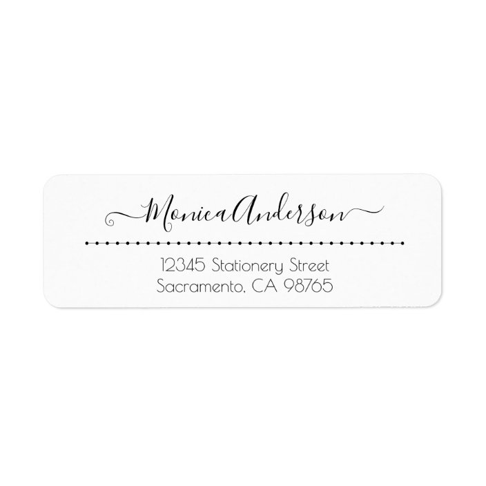 Modern Custom Calligraphy Script Name Label | Zazzle.com