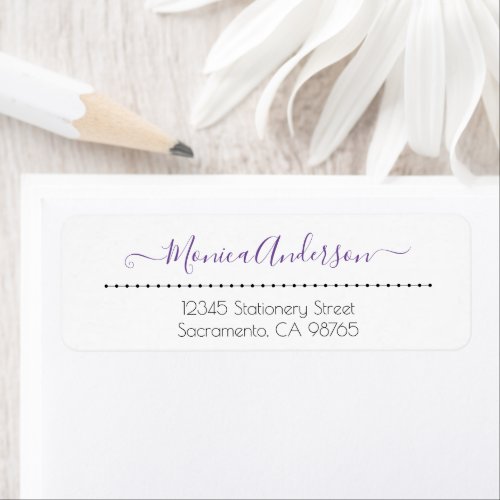 Modern Custom Calligraphy Script Name Label