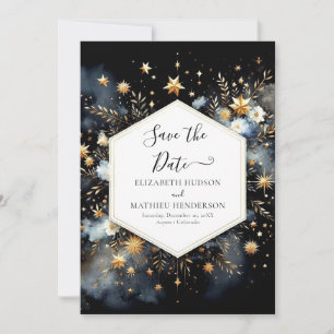Modern Custom Celestial Wedding Save The Date