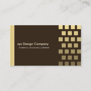 Modern custom Chocolate/Lemon Business Card