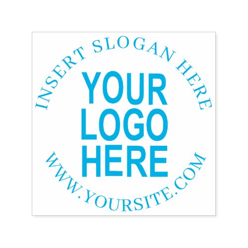 Modern Custom Circular Company Logo Self_inking Stamp