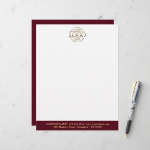 Modern Custom Company Business Logo Branding Letterhead