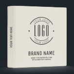 Modern custom company logo business branded 3 ring binder<br><div class="desc">Modern custom company logo business branded</div>