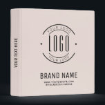 Modern custom company logo business branded 3 ring binder<br><div class="desc">Modern custom company logo business branded</div>