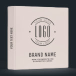 Modern custom company logo business branded 3 ring binder<br><div class="desc">Modern custom company logo business branded</div>