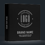 Modern custom company logo business branded 3 ring binder<br><div class="desc">Modern custom company logo business branded</div>