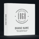Modern custom company logo business branded 3 ring binder<br><div class="desc">Modern custom company logo business branded</div>