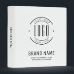 Modern custom company logo business branded 3 ring binder<br><div class="desc">Modern custom company logo business branded</div>