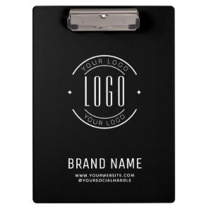 Modern custom company logo business branded clipboard