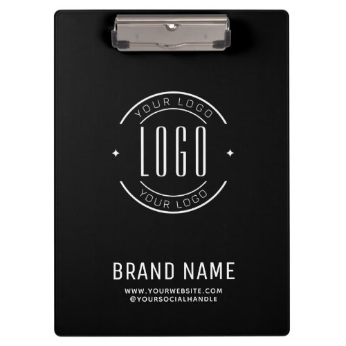 Modern custom company logo business branded clipboard