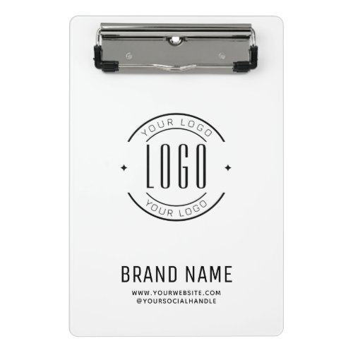 Modern custom company logo business branded mini clipboard