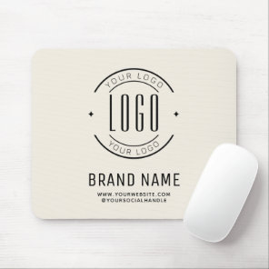 Modern custom company logo business branded mouse pad
