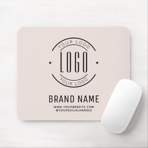 Modern custom company logo business branded mouse pad
