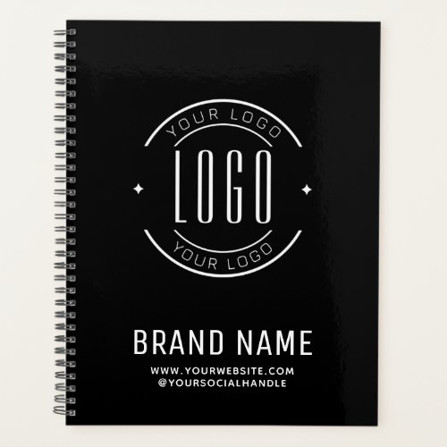 Modern custom company logo business branded planner