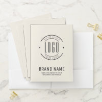 Modern custom company logo business branded