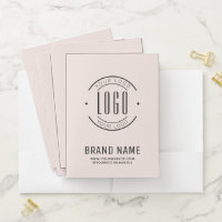 Modern custom company logo business branded