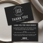 Modern custom company logo business branded thank you card<br><div class="desc">Modern custom company logo business branded</div>