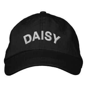 Modern Custom DAISY Text Embroidered Baseball Cap