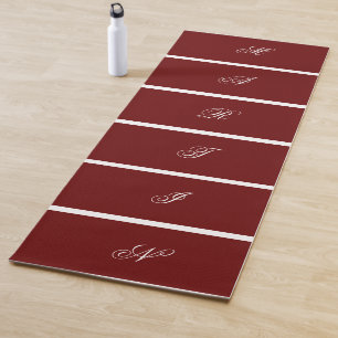 Modern Custom Dark Red Color Yoga Mat