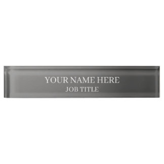 Modern Custom Desk Name Plate