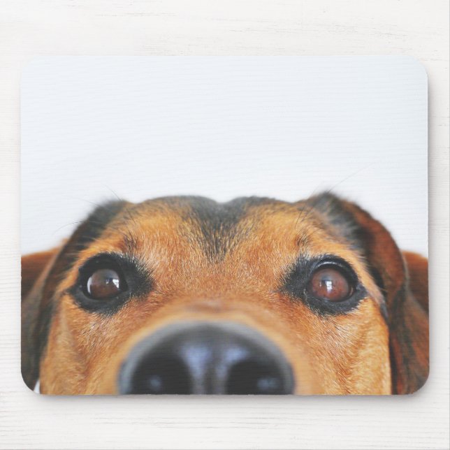 Modern Custom Dog Photo Mouse Pad (Front)