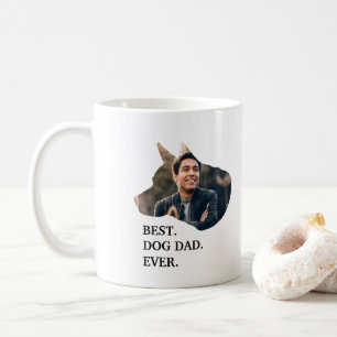Modern custom dog photo template coffee mug