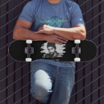 Modern Custom Etched Photo Effect Skateboard<br><div class="desc">This simplistic etched effect photo skateboard featuring an etched photo effect with the option to add text,  will make a trendy gift for any occassion,  birthday,  fathers day,  christmas or valentines day. The font style,  size and color can be changed after personalizing by clicking on the customize further link.</div>