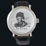 Modern Custom Etched Photo Effect Watch<br><div class="desc">This simplistic personalized photo watch, featuring an etched photo effect with the option to add text, will make the perfect gift for any occassion, funeral, fun raising event, wedding, birthday, fathers day, christmas and valentines day. The font style, size and color can be changed after personalizing by clicking on the...</div>