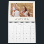 Modern Custom Family Name Photo Calendar 2026<br><div class="desc">Create a timeless keepsake with this personalized 2026 family photo calendar. Your family name appears proudly as the main title, with everyone’s names below in lowercase for a modern, elegant touch. Perfect for displaying cherished memories month by month or gifting to relatives and friends. Easily customize with your photos and...</div>