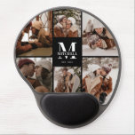 Modern Custom Family Photo Collage Gel Mouse Pad<br><div class="desc">This 6 Photo Collage Modern Family Personalized Gel Mouse Pad is the perfect way to turn your favorite family photos into a cute and trendy keepsake. With a simple, modern design and elegant Monogram, it's fully customizable to fit your style. Ideal for gifting on Mother’s Day, Father’s Day, birthdays, Christmas,...</div>