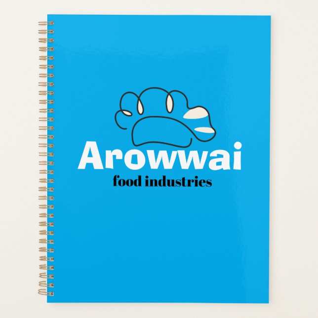 Modern Custom Food Business Branding Journal Planner (Front)