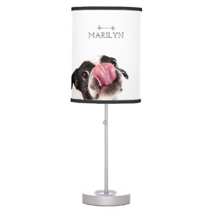 Modern Custom French Bulldog Cute Frenchie Table Lamp