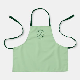 Modern Custom Funny Golf Lover Green Text  Apron