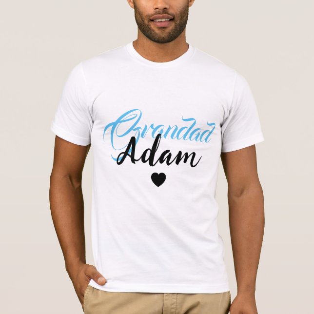 Modern Custom Grandad Name - Special Personalized T-Shirt (Front)